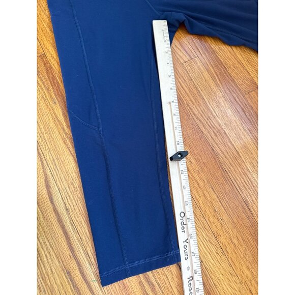 Navy Blue Womens High-Waisted Athletic Leggings With Side Pockets Medium CUGOAO - Picture 4 of 5